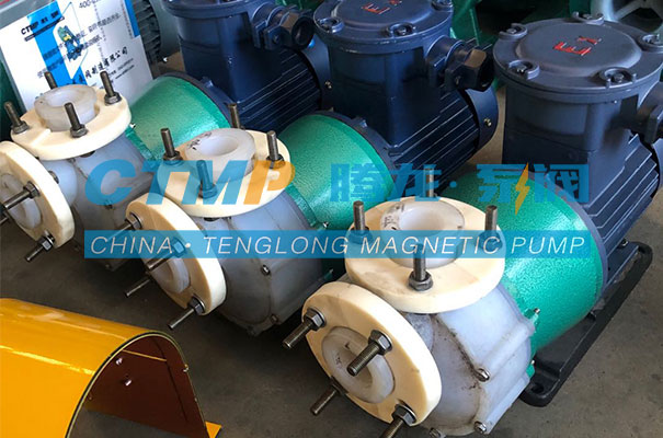 腾龙CQB-P氟合金磁力泵发往天津多福源实业