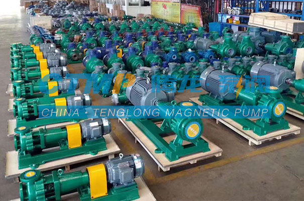腾龙氟塑料离心泵、磁力泵发往浙江尖峰药业