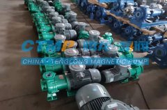 腾龙IMD-F氟塑料磁力泵发往江苏新润化工